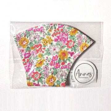 Liberty Tana Lawn Cotton Face Mask - Honeydew